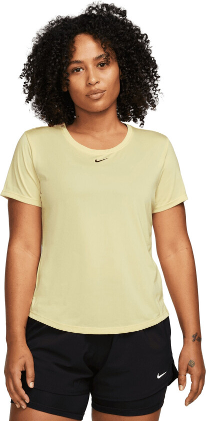 Dri-Fit One T-Shirt Dame Lemon Chiffon/Black