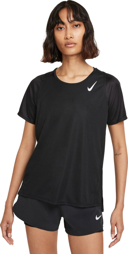 Dri-Fit Race Running Top Ss Dame Black M