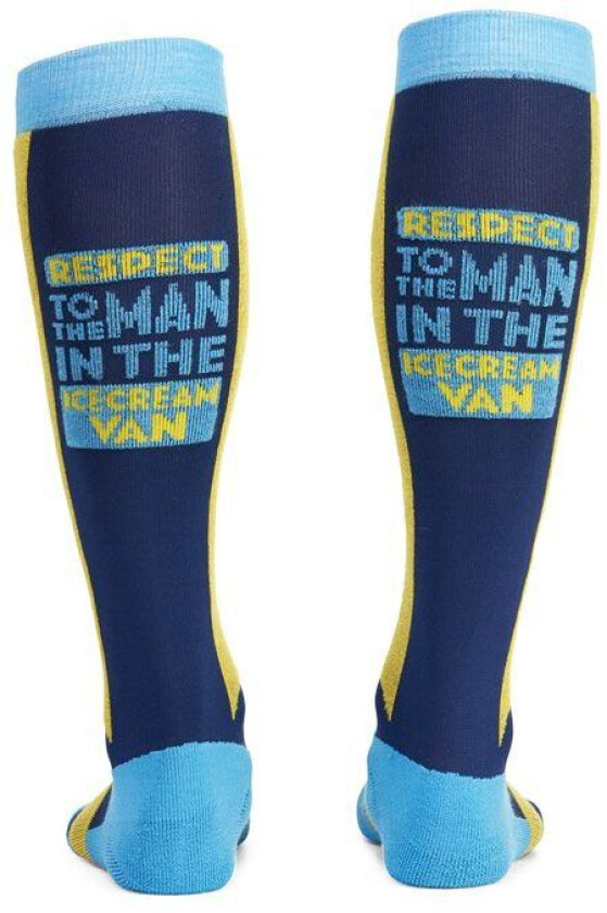 House Of Hygge Skisokker Ice Cream Van Dark Blue/Light Blue/Yellow S(36-39)