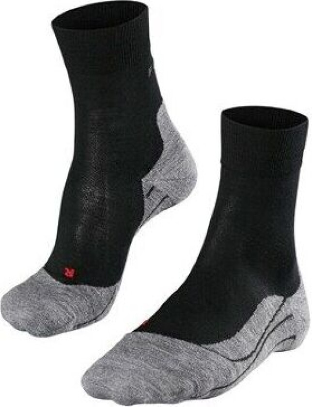 RU4 Wool W's, Løpesokker med Demping, Black Mix Black Mix 39-40