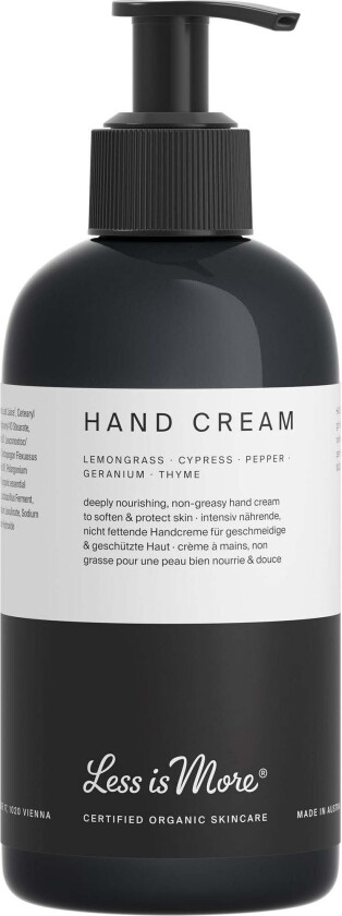 Less Is More Organic Hand Cream Lemongrass 250 ml
