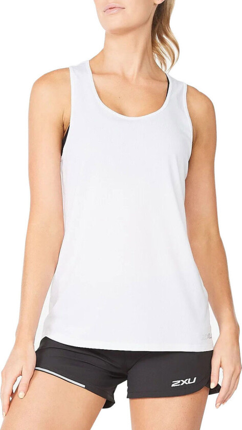 Women's Aero Singlet S, White/Silver Reflective