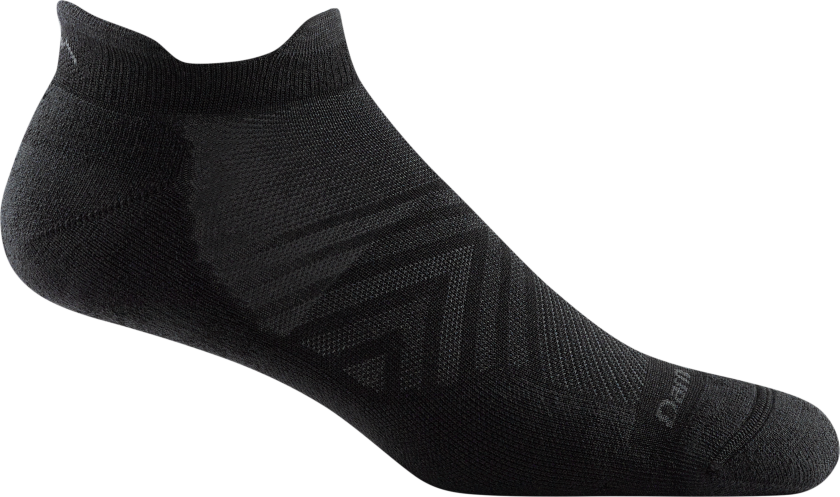 Men's Run No Show Tab Ultra-Lightweight with Cushion Black L (43-45.5)