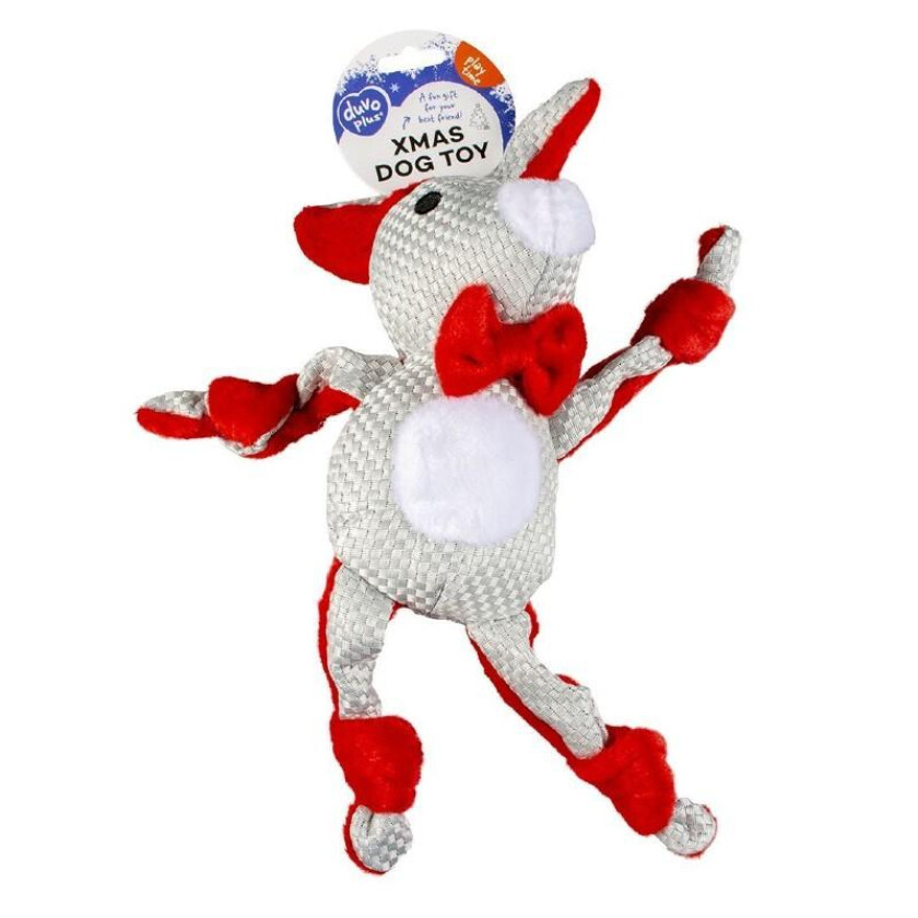 XMas Knotted Rabbit Hundeleke 31 x 14 x 8 cm