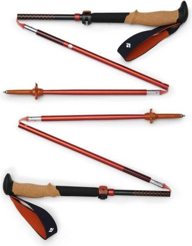 Unisex Pursuit Flz Trekking Poles S/M, Black/Octane