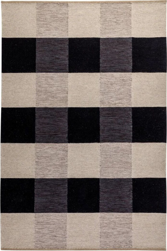 Night and Day håndvevd gulvteppe, 170x240 cm Nearly Black 170 x 240 cm