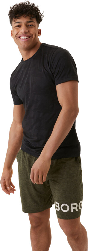 Borg Performance T-Shirt Herre Bk/Black Beauty XL