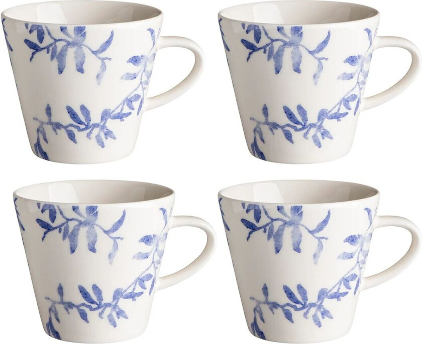 Havspil kopp 30 cl 4-stk. blå-hvit