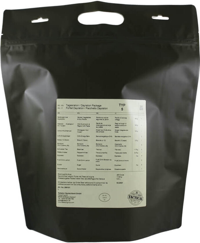 Day Ration Pack Type 5 Vegetarian