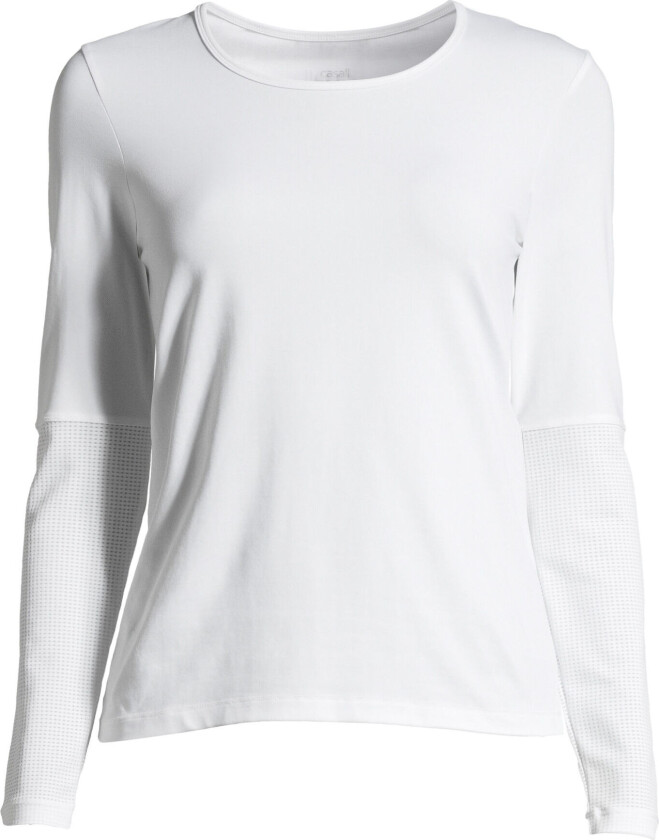 Essential Mesh Detail Long Sleeve Dame White 38