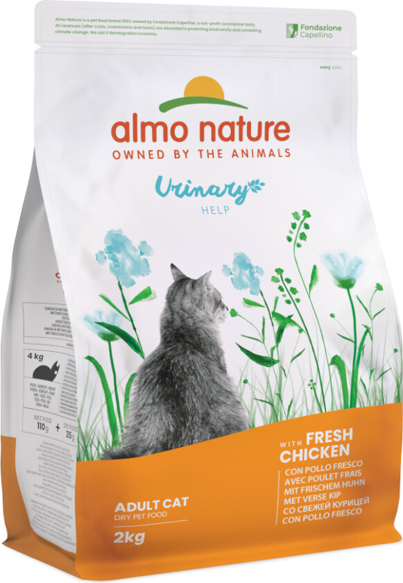 Spesialpris! 2 kg / 12 kg Almo Nature - Holistic Urinary Help Kylling, 2 kg