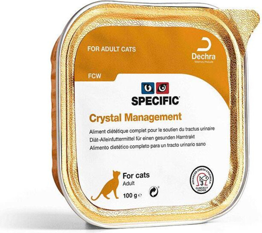 Cat Crystal Management FCW Våtfôr til katt 7 x 100 g