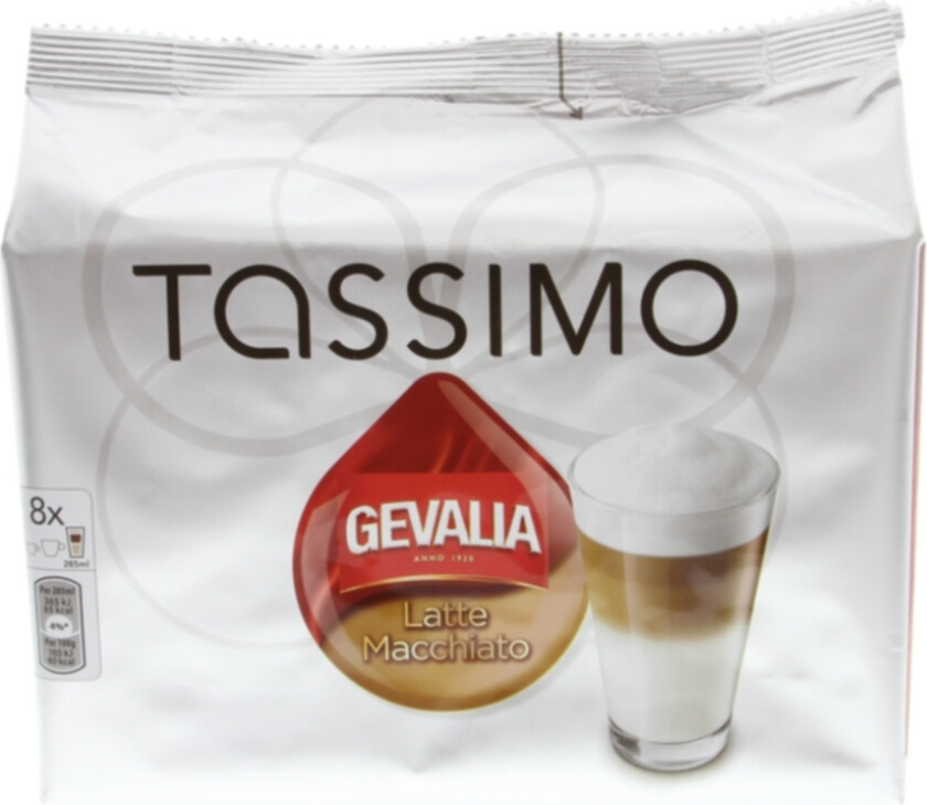 Gevalia  Latte Macchiato kaffekapsler, 8 stk.