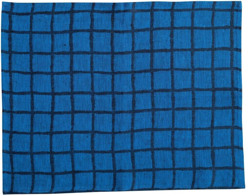 Rutete spisebrikke Blue-black