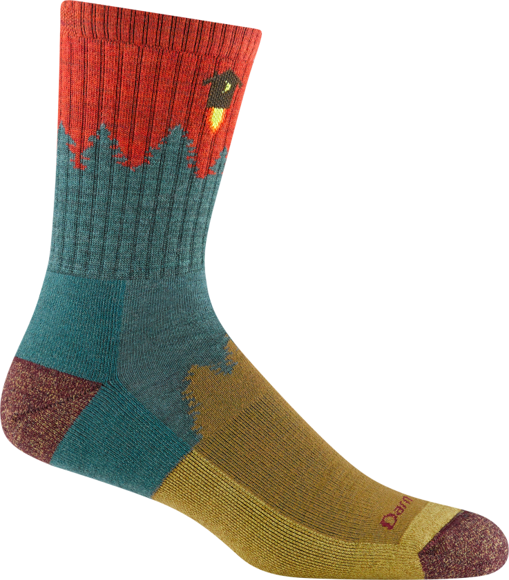 Men's Number 2 Micro Crew Midweight Hiking Sock S (38-40.5), Teal