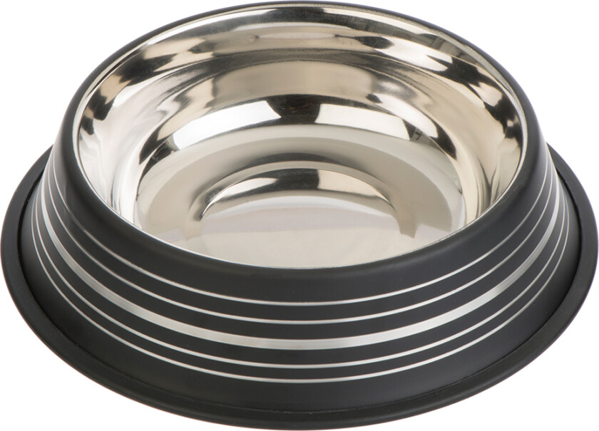Silver Line matskål i rustfritt stål, matt svart - 200 ml, Ø 15 cm