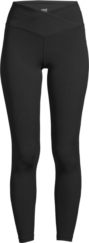 Overlap High Waist Tights Dame Black 36