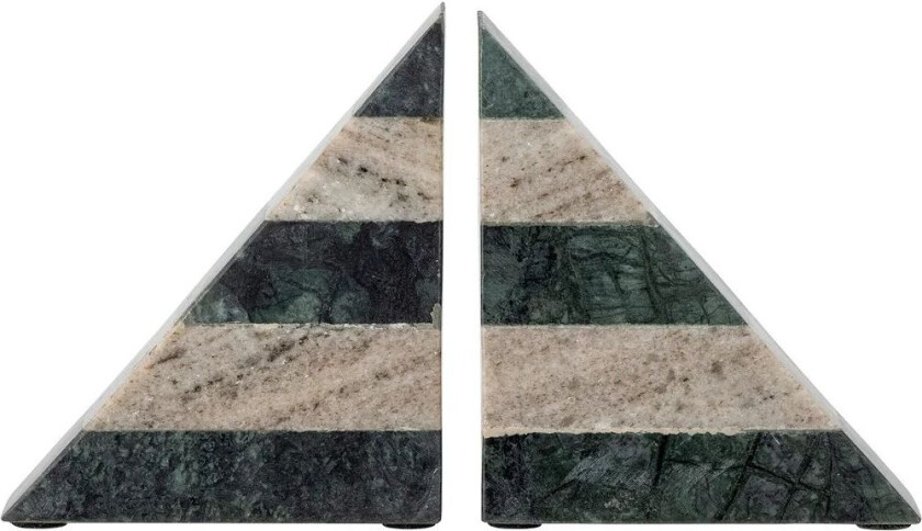 Abir bokstøtte 2-pakning Grønn-hvit marmor