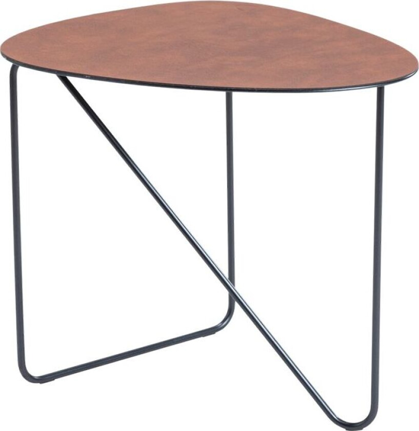 Lind DNA Curve sofabord skinn cognac, bull, L