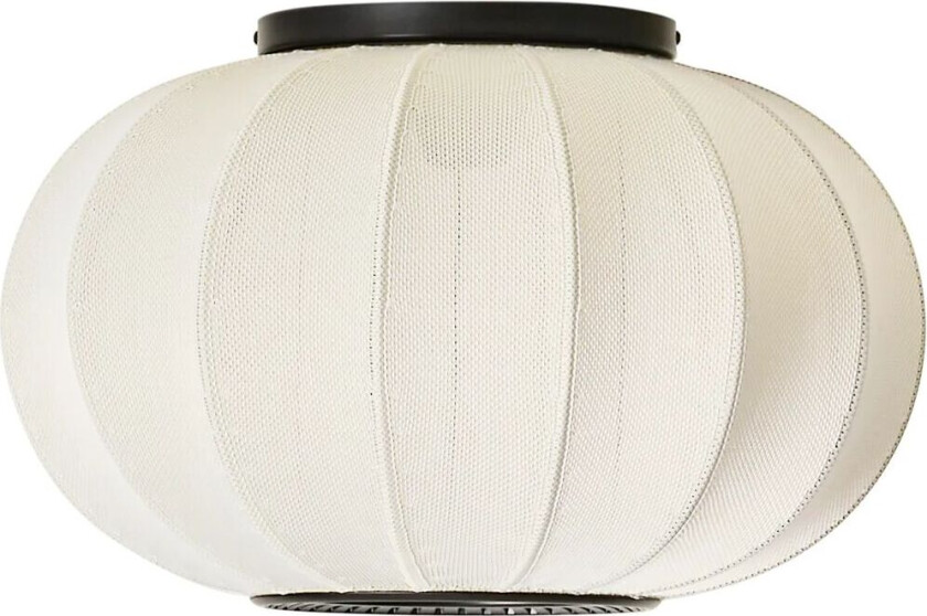 Made By Hand Knit-Wit 45 Oval vegg- og taklampe Pearl white