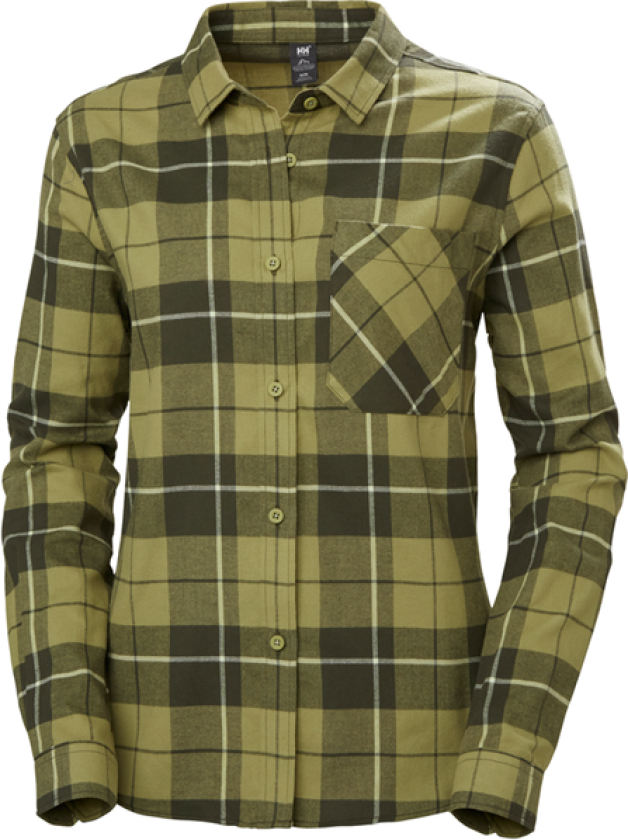 Lokka Organic Flannel Skjorte, dame SAGE PLAID M