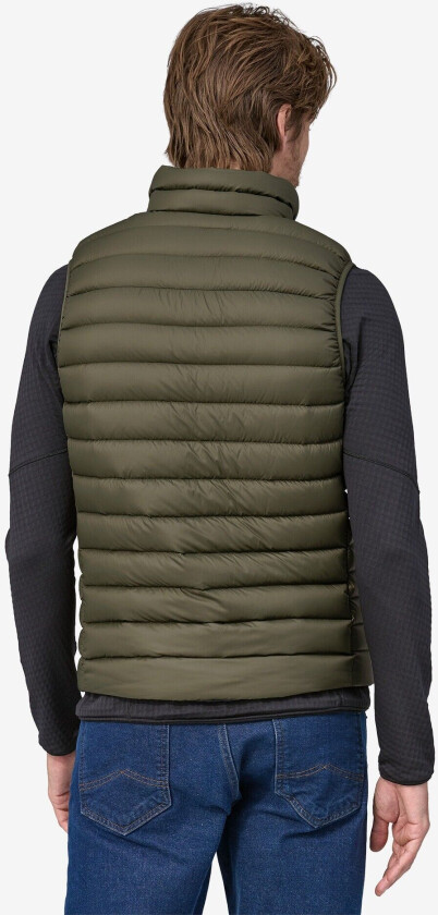 Down Sweater Vest Herre Basin Green M