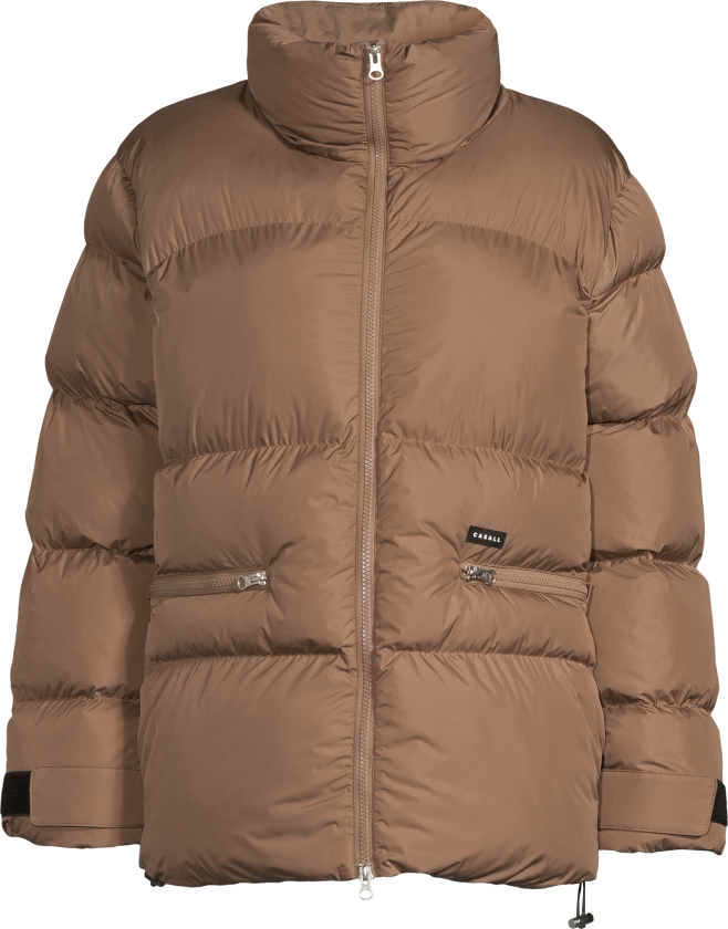 Women's Hero Puffer Jacket L, Taupe Brown