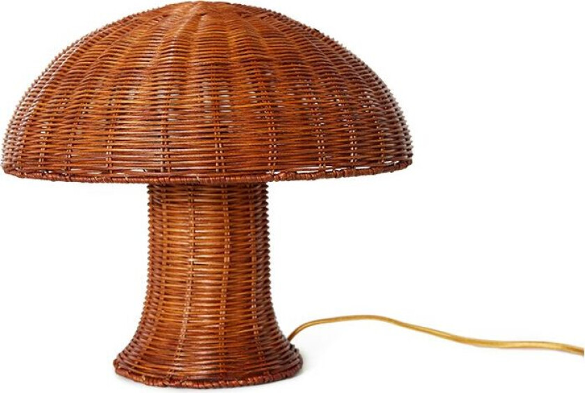 Rattan bordlampe Natural