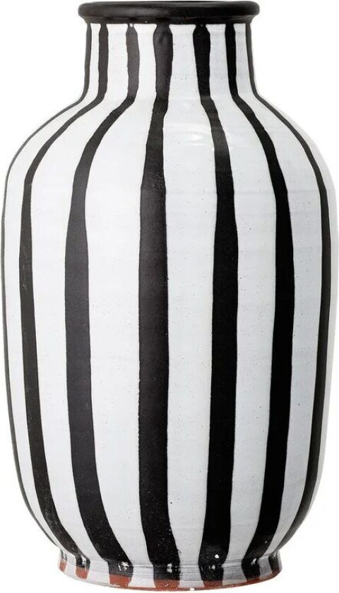 Schila vase terrakotta 44 cm Svart-hvit