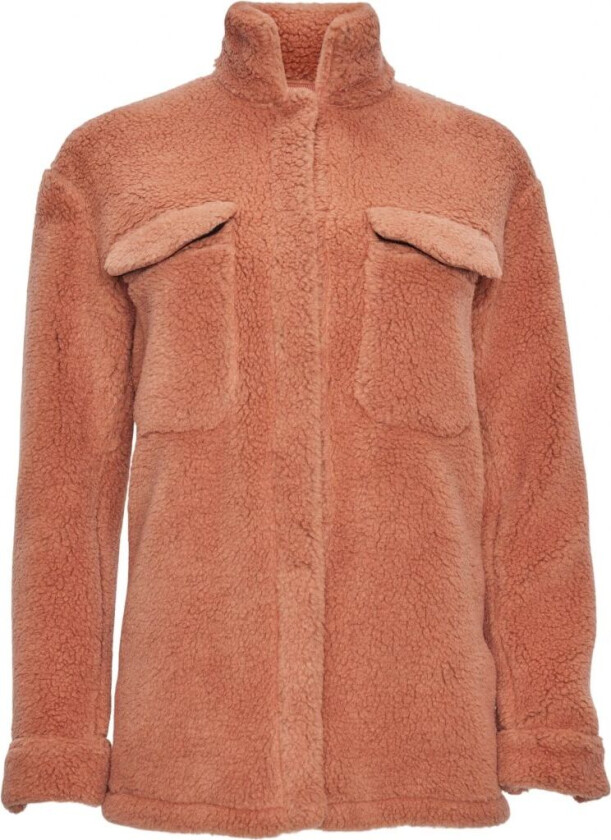 Women's Betony Teddy Overshirt XS, Terra Cotta
