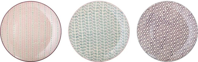 Maya tallerken 28 cm 3 deler Multi Multi