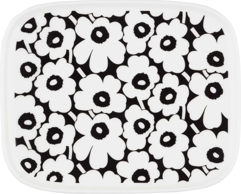 Pikkuinen Unikko fat 12x15 cm Black-white