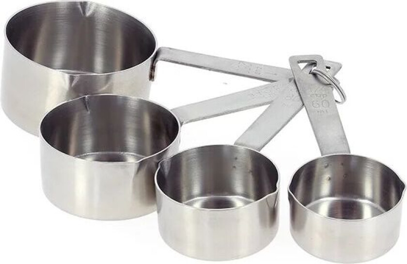 De Buyer målesett 60–250 ml 4 deler Rustfritt stål