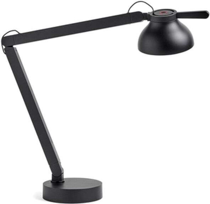 PC Double arm bordlampe Soft black, med lampefot