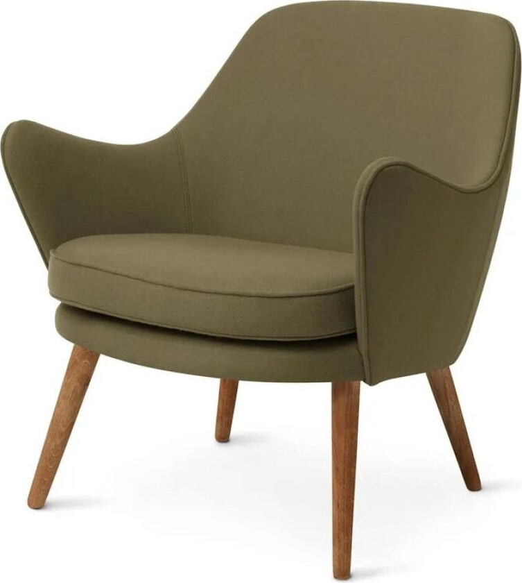 Dwell loungestol Hero 981 olive-ben i røkt eik