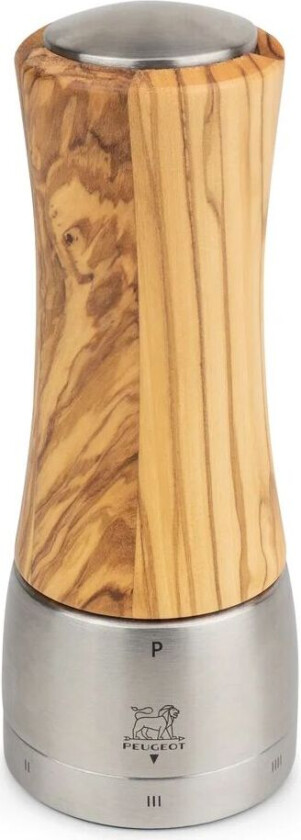 Madras pepperkvern 16 cm Oliventre-rustfritt stål