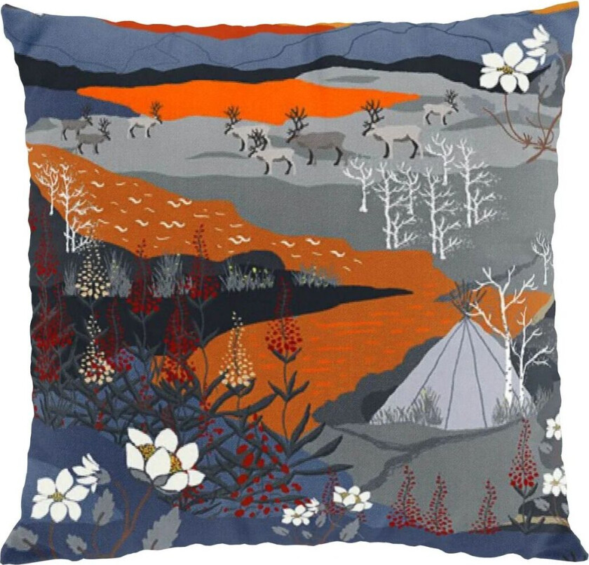Fjällvandring putetrekk 47 x 47 cm Oransje