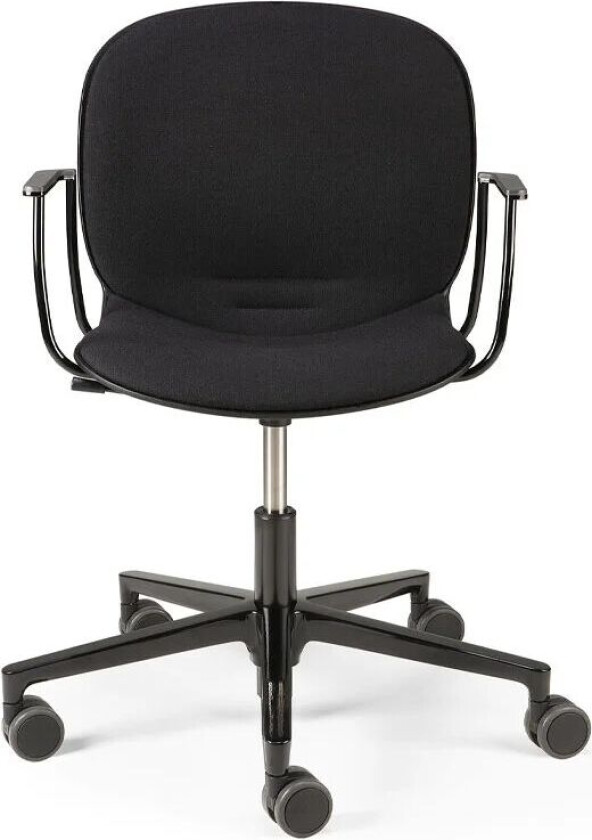 RBM Noor kontorstol Sort med armlene 73 x 67 cm