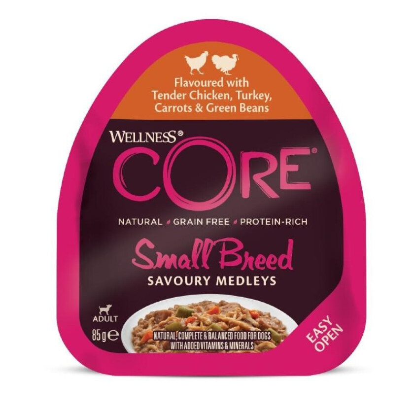 CORE Dog SM Chicken and Turkey 85 g