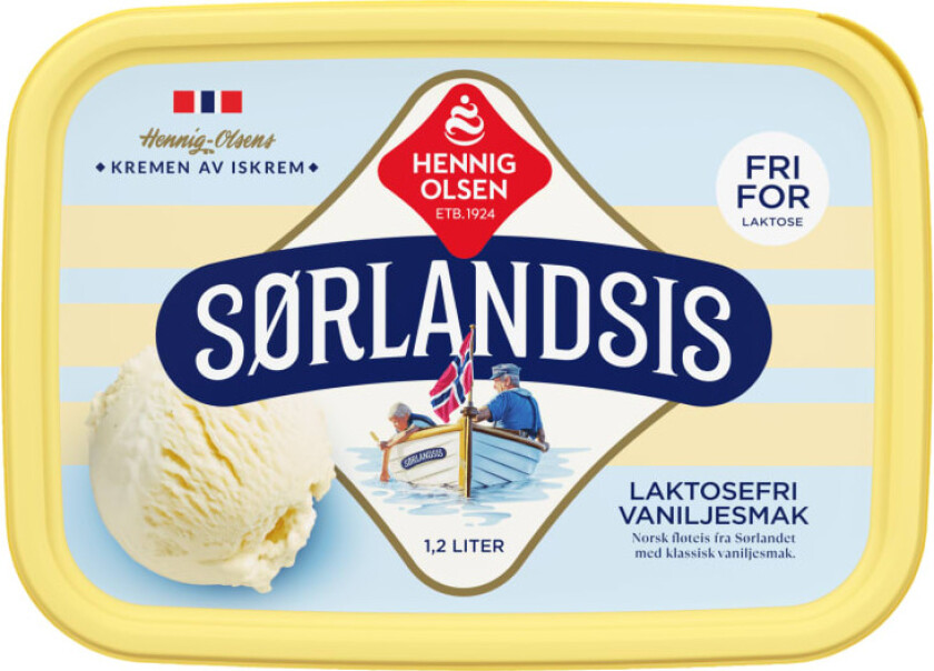 Sørlandsis Laktosefri 1,2l