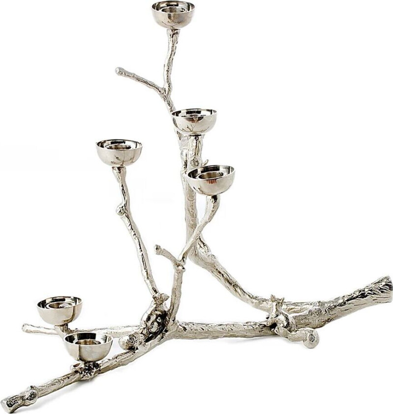 Twiggy ekorn lysestake 30 cm Sølv