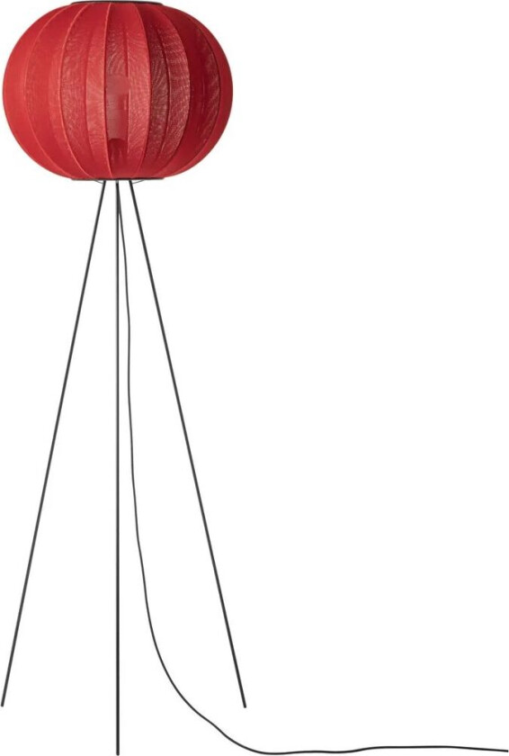 Made By Hand Knit-Wit 45 Round High gulvlampe Maple red