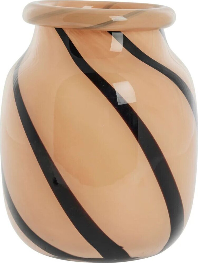 Marena vase Ø16 cm Orange-black