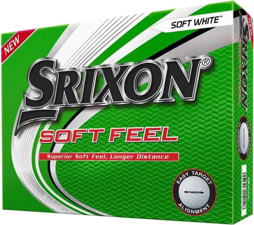 Soft Feel Golfball Hvit 3 Dusin