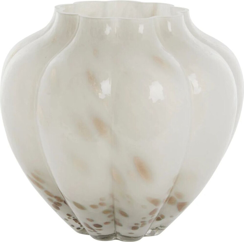 Mara vase 24,5x24,5 cm Off White-Light gold