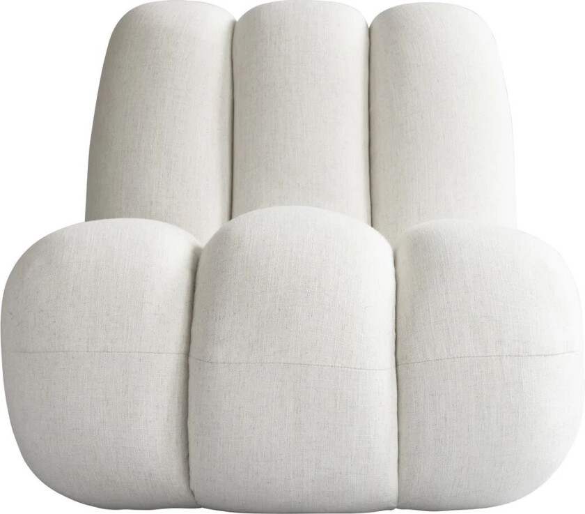 Toe loungestol lin White chalk