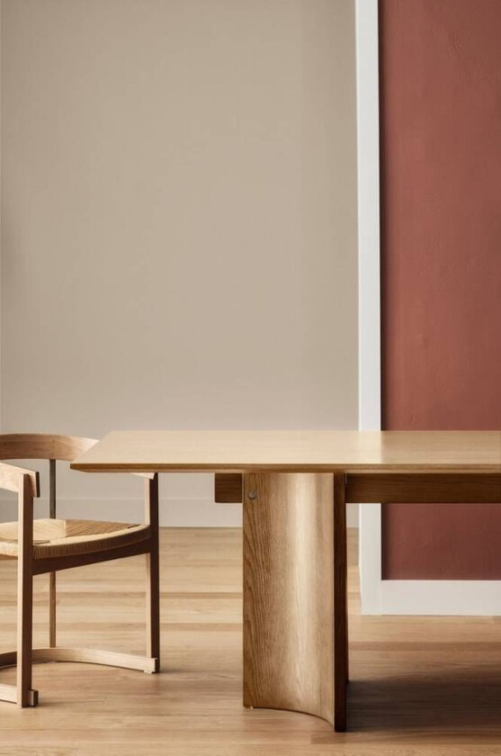 spisebord 90x210 cm Ljus ek