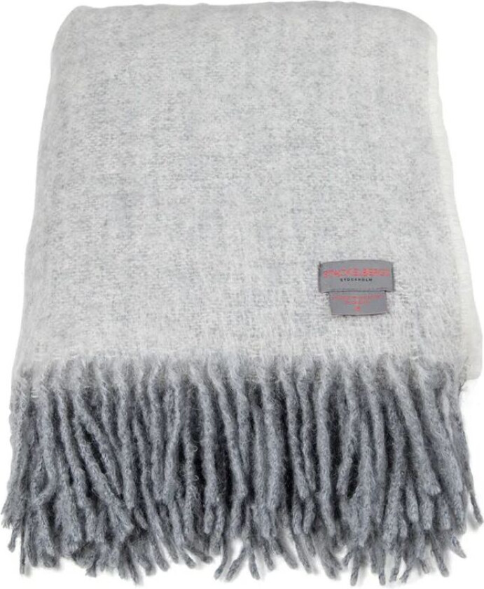 Bilde av Mohair pledd white & shiffer melange