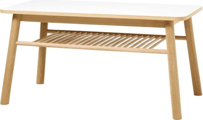 Mino sofabord Hvit/eik