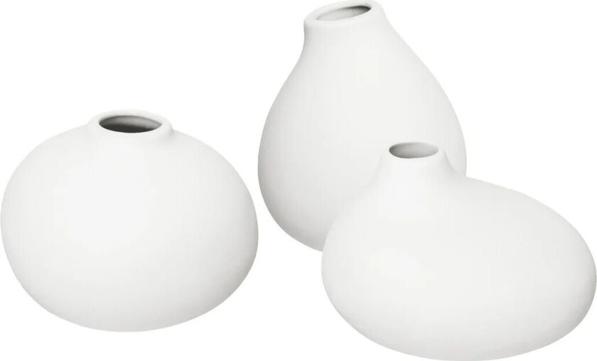 Nona vase 3-pakning White